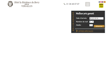 Tablet Screenshot of hotel-berry.com